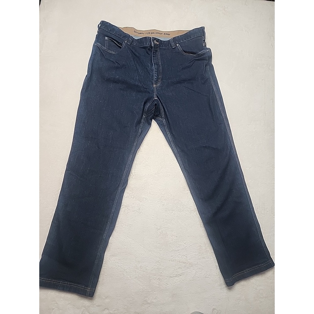 Duluth Men's Coolmax Flex Ballroom Jeans Relaxed Fit Size 42 X‎ 34 Indigo NWOT